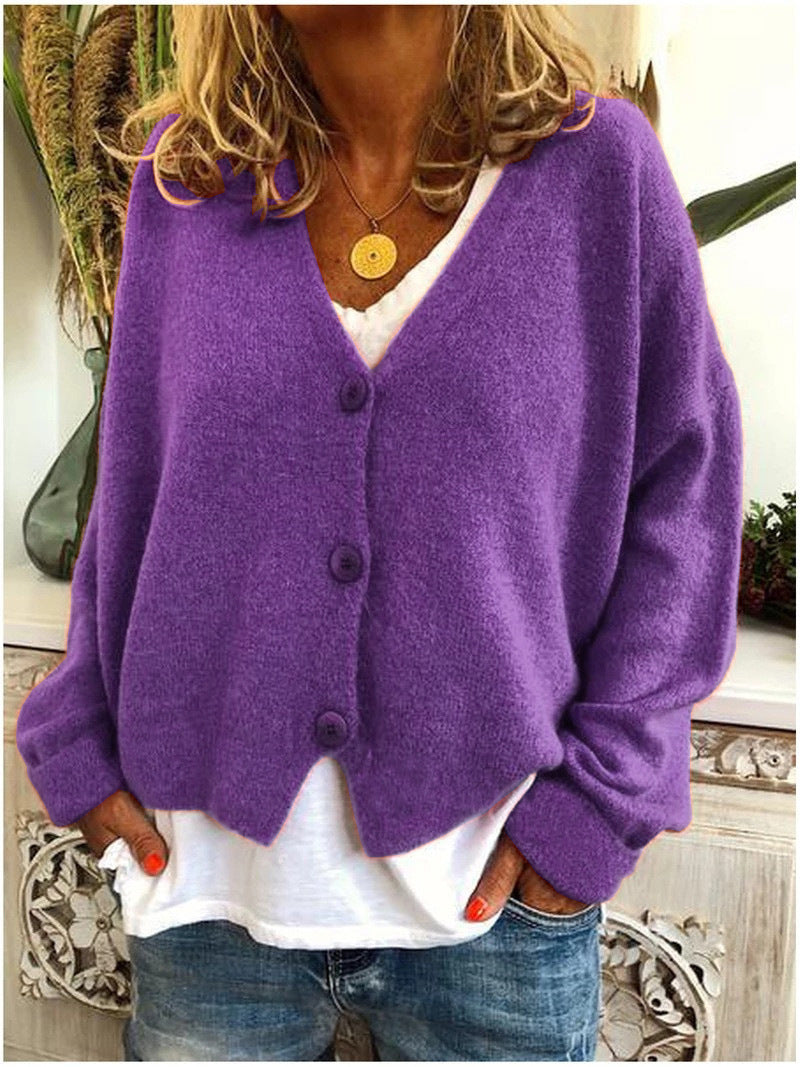 🔥ONLY 36 LEFT IN STOCK-WOMEN COTTON ROUND NECK WOOLEN LONG SLEEVE COAT