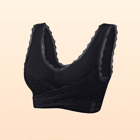 🎁Prendi 1 ricevi 2 GRATIS🎁 - Reggiseno a corsetto comodo con incrocio frontale e chiusura laterale in pizzo