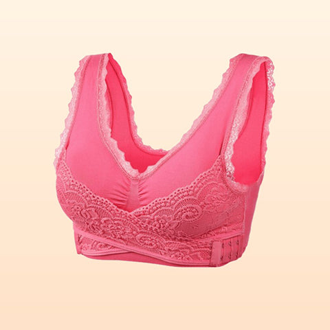 🎁Prendi 1 ricevi 2 GRATIS🎁 - Reggiseno a corsetto comodo con incrocio frontale e chiusura laterale in pizzo