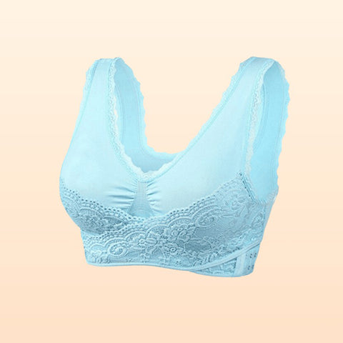 🎁Prendi 1 ricevi 2 GRATIS🎁 - Reggiseno a corsetto comodo con incrocio frontale e chiusura laterale in pizzo