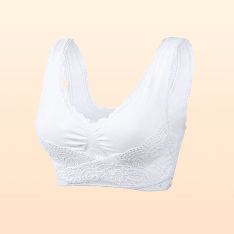 🎁Prendi 1 ricevi 2 GRATIS🎁 - Reggiseno a corsetto comodo con incrocio frontale e chiusura laterale in pizzo