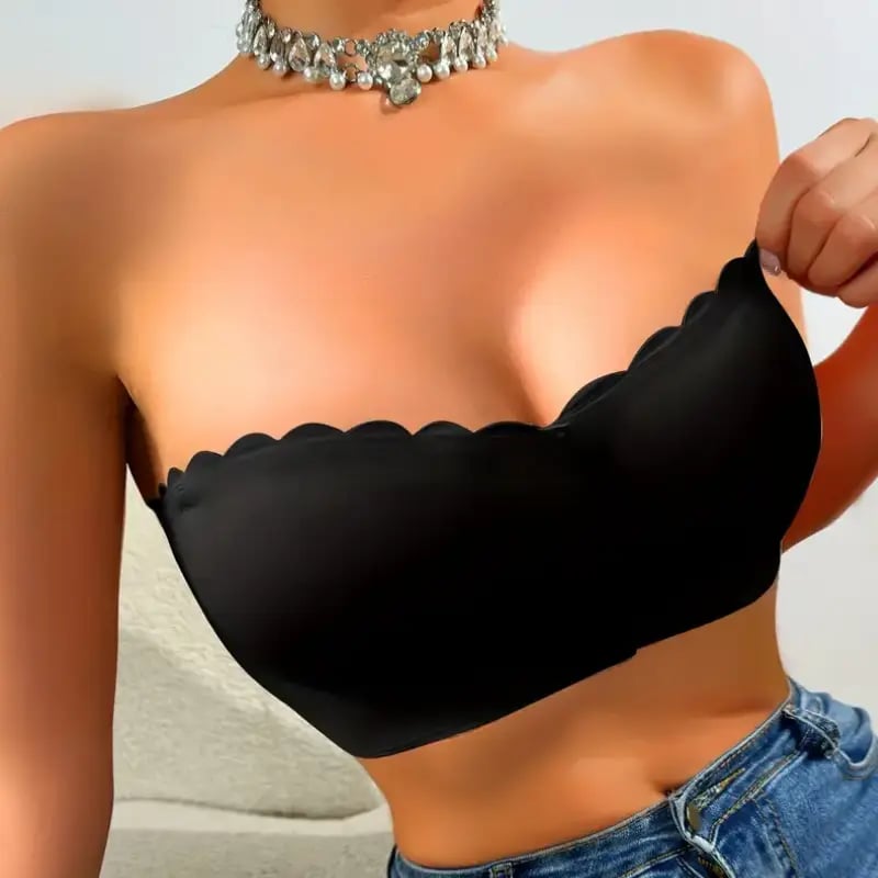 🔥Prendi 1 ricevi 2 gratis❤️Reggiseno a fascia senza spalline con chiusura frontale invisibile