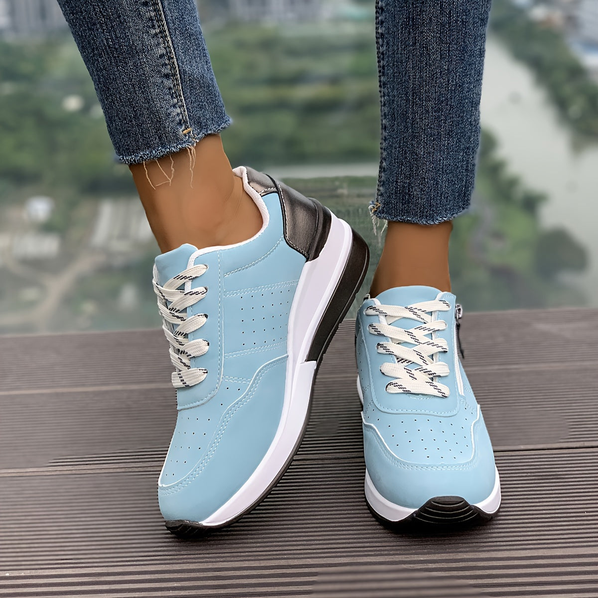 🔥Ultimo Giorno Promozione Sconto del 60% - Scarpe da Ginnastica Ortopediche da Donna Comode con Cerniera Laterale e Suola Spessa