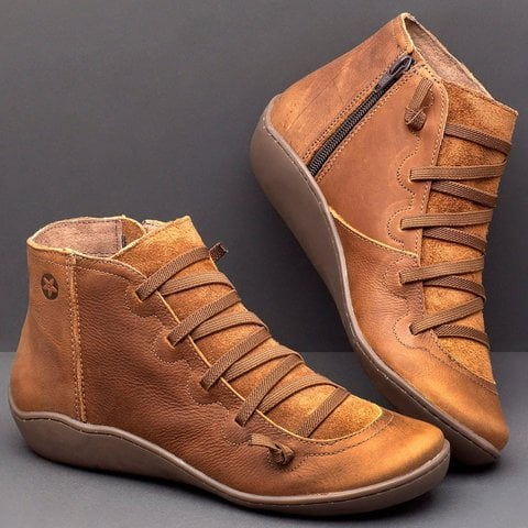 🔥Super Saldi Sconto 49%🔥 - Comodi stivali fatti a mano in pelle con supporto plantare