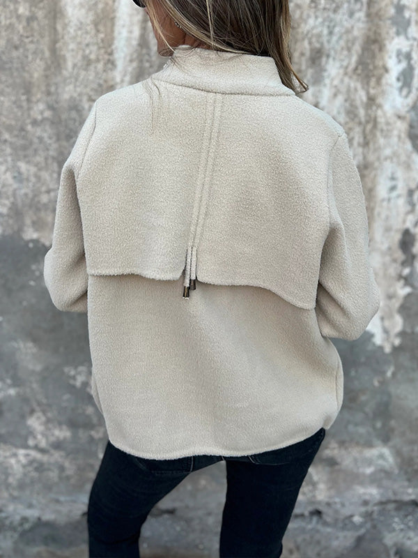 CLEARANCE🔥 Casual Zipper Drawstring Jacket