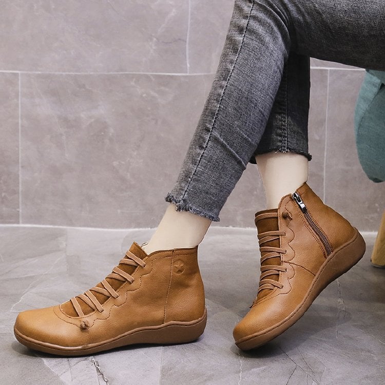 🔥Super Saldi Sconto 49%🔥 - Comodi stivali fatti a mano in pelle con supporto plantare