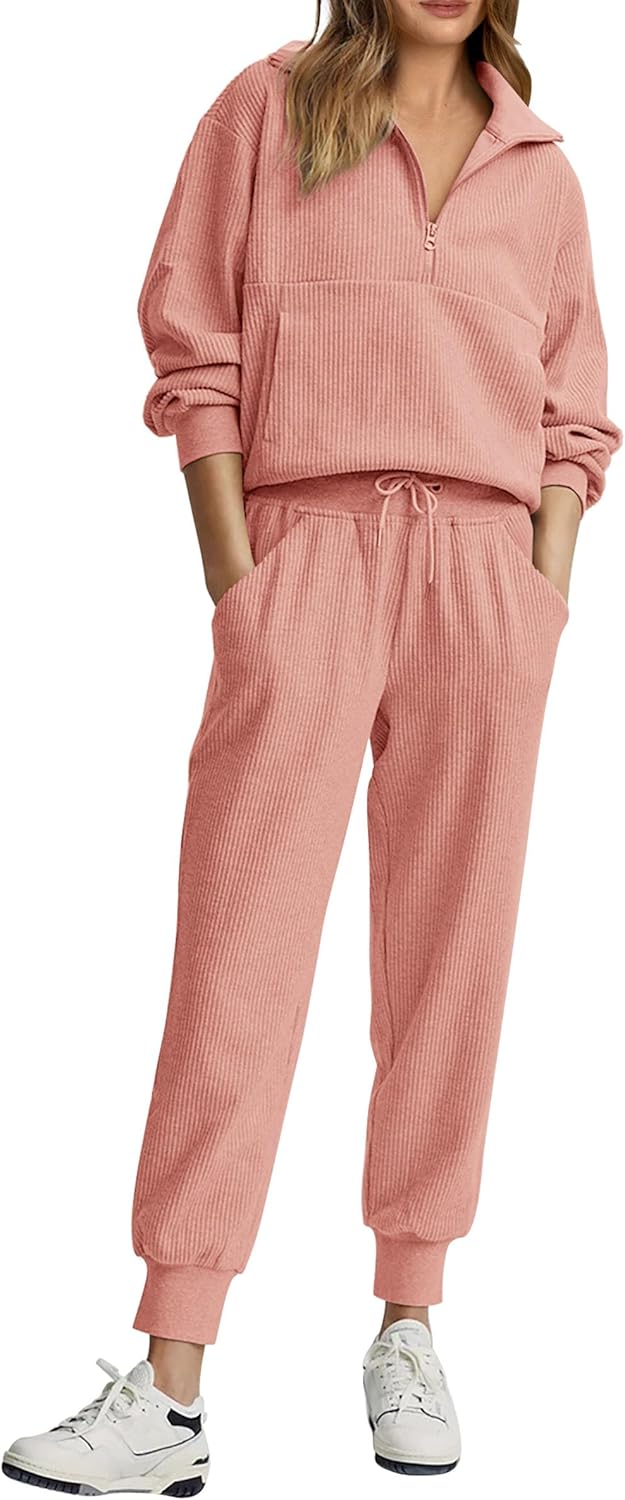NOVITÀ 🔥 Completo da donna in cotone due pezzi con felpa oversize con coulisse e pantaloni della tuta a gamba larga, set casual