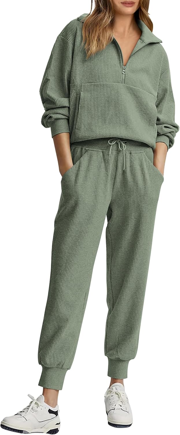 NOVITÀ 🔥 Completo da donna in cotone due pezzi con felpa oversize con coulisse e pantaloni della tuta a gamba larga, set casual