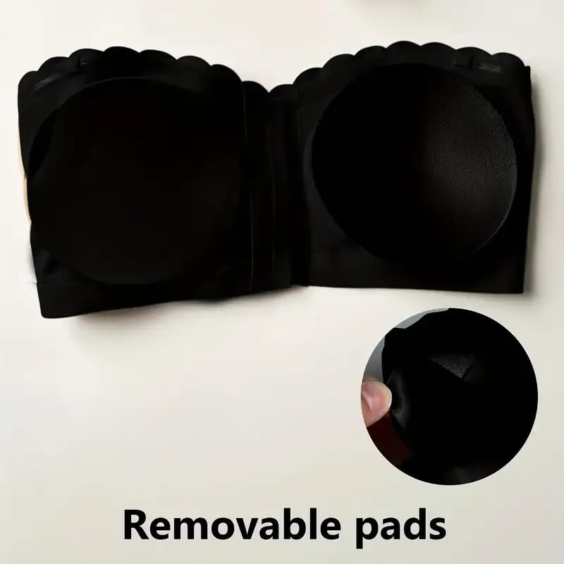 🔥Prendi 1 ricevi 2 gratis❤️Reggiseno a fascia senza spalline con chiusura frontale invisibile